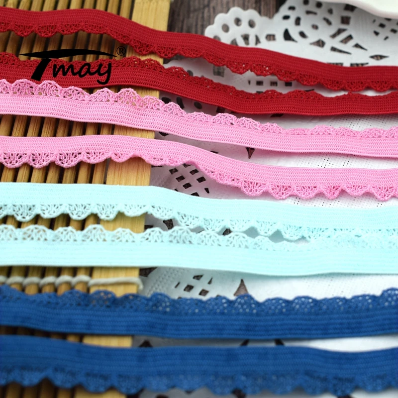 #2004 классические эластичные ленты в форме Зубцов кружева 8 цветов детское женское