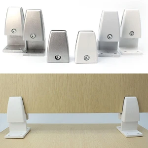 1Pc Durable Lightweight Aluminum Alloy Desk Screen Clip Hardware Furniture Glass Baffle Fixing Clamp Easy Installation