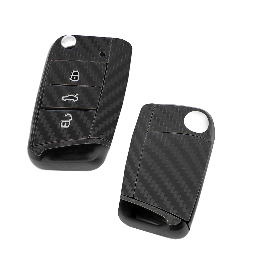 FORAUTO углеродного волокна для игры в гольф черный наклейка на ключ от автомобиля