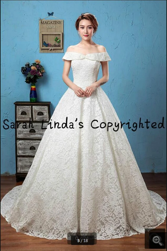 2020 Robe de Mariage белое кружевное бальное платье свадебное с открытыми плечами