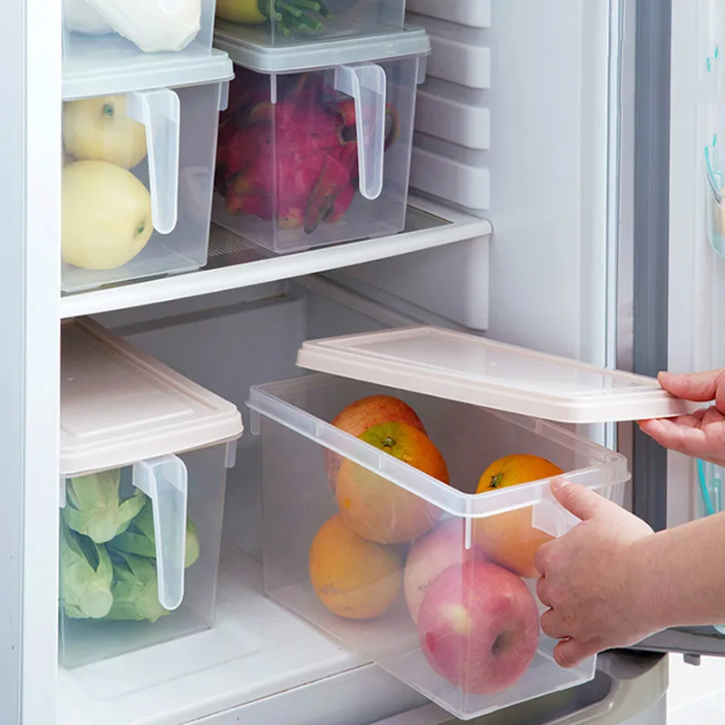 4 шт. ящик для хранения холодильника прямоугольный яиц пластиковый отделочный