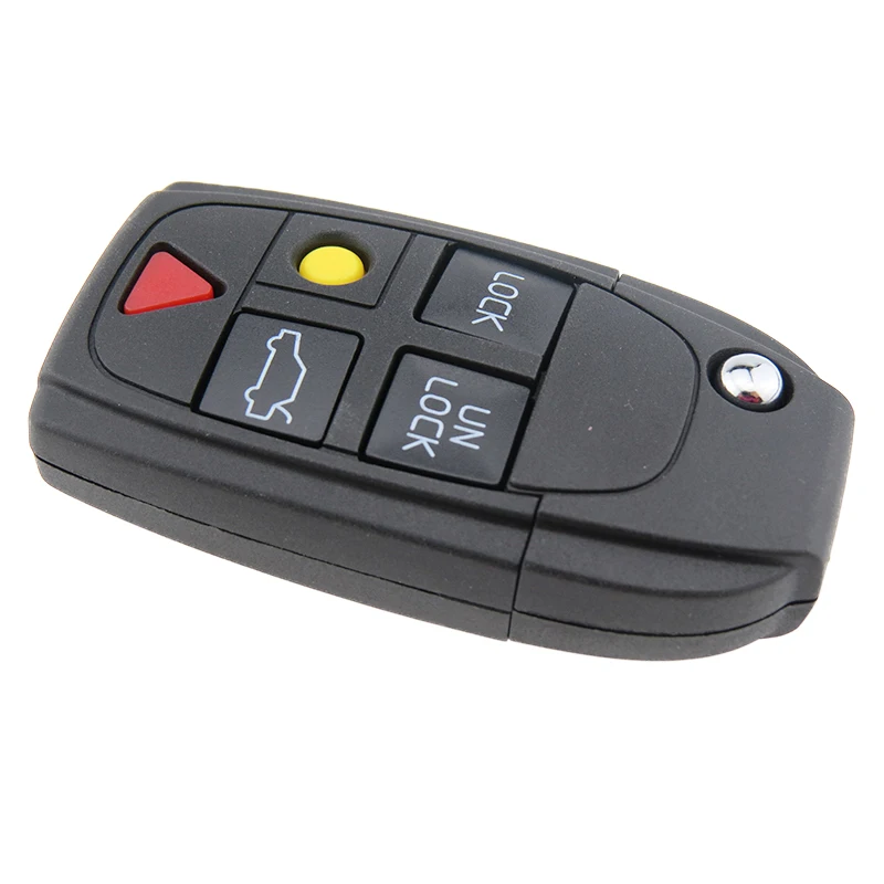 Hi-power Remote Auto Car Key Shell 5 Button Flip Folding Uncut Blade For VOLVO S40 V50 S60 S80 V70 C30 C70 XC70 XC90 Cover | Автомобили и