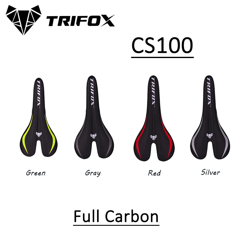 

TRIFOX Full Carbon Bike Saddle CS100 Prologo Suitable for MTB Road Bicycle Trail Comfort Races Seat
