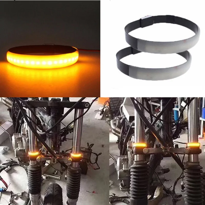 Универсальный мотоциклетный светильник с поворотным сигналом 12 В светодиодный