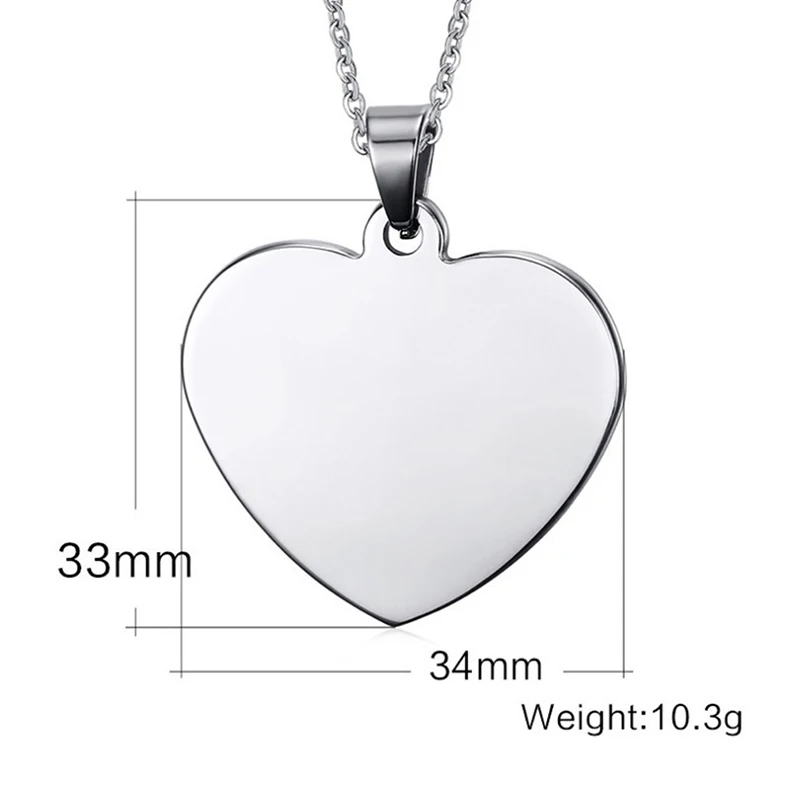 Кулон из нержавеющей стали в форме сердца ожерелье с гравировкой букв моей