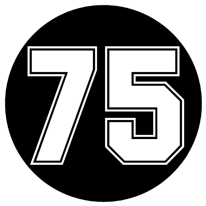 CK20246# наклейки на авто номер 75 водонепроницаемые машину наклейка для
