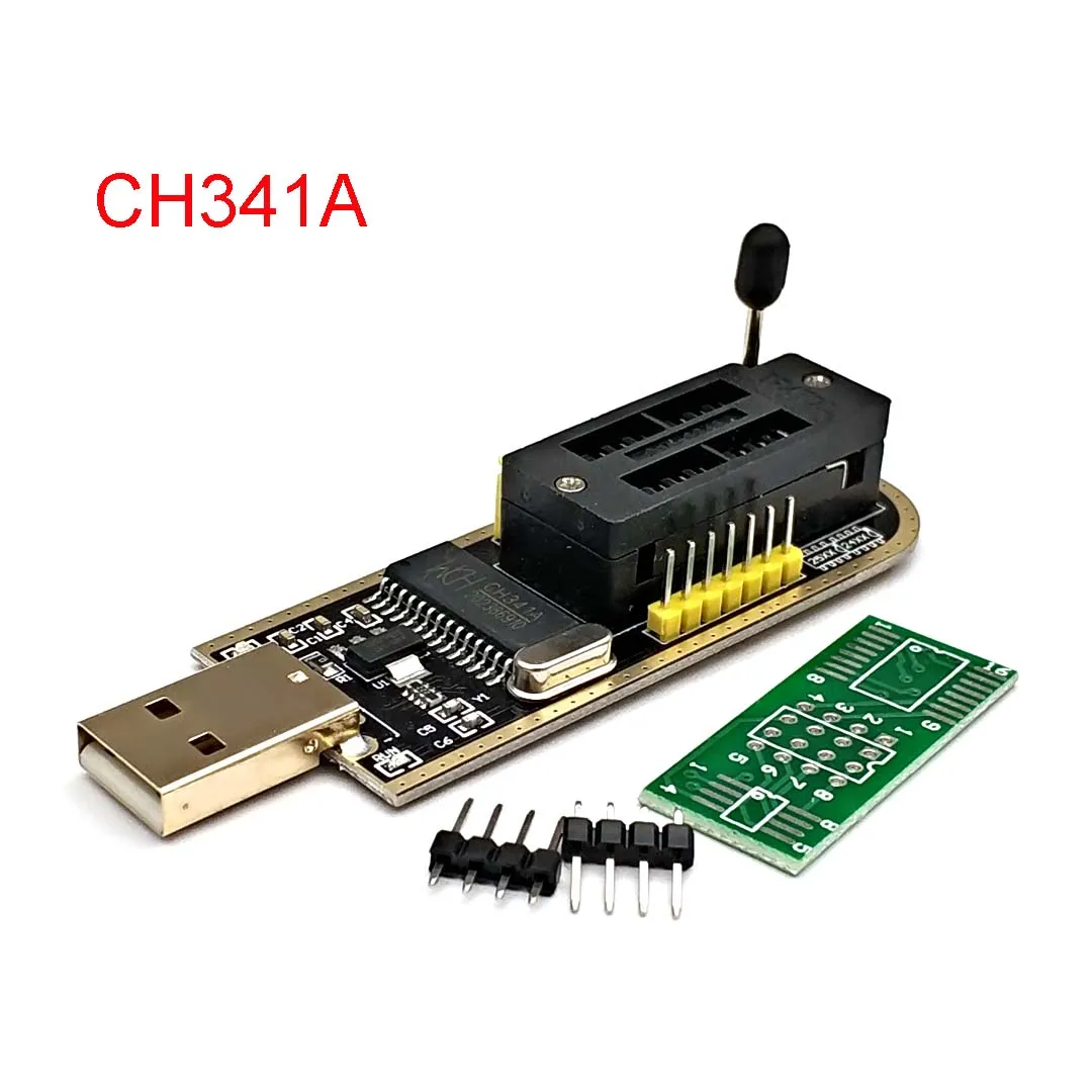 USB программатор CH341A 24 25 серия EEPROM модуль программатора с флэш BIOS + зажим SOIC8 SOP8 для