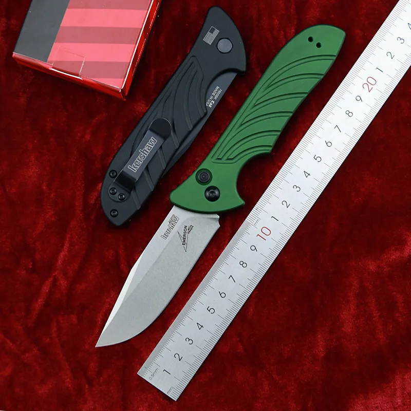 Поо 7600 Складной Нож Кершоу лезвие 154 см Алюминиевая ручка Походный кемпинг