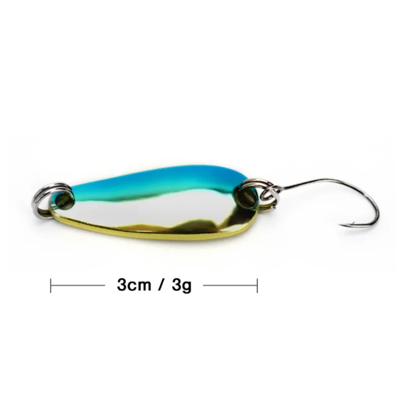 

Makou Sequins 12Pcs 3G 3Cm Winter Fishing Lure Ice Fishing Jig Fake Artificial Bait Fishing Tackle