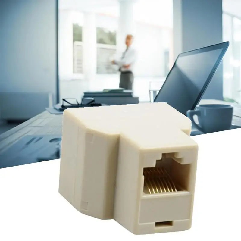 

Factory direct network cable three-way head RJ45 network computer point connector one two network connector cable O7U4