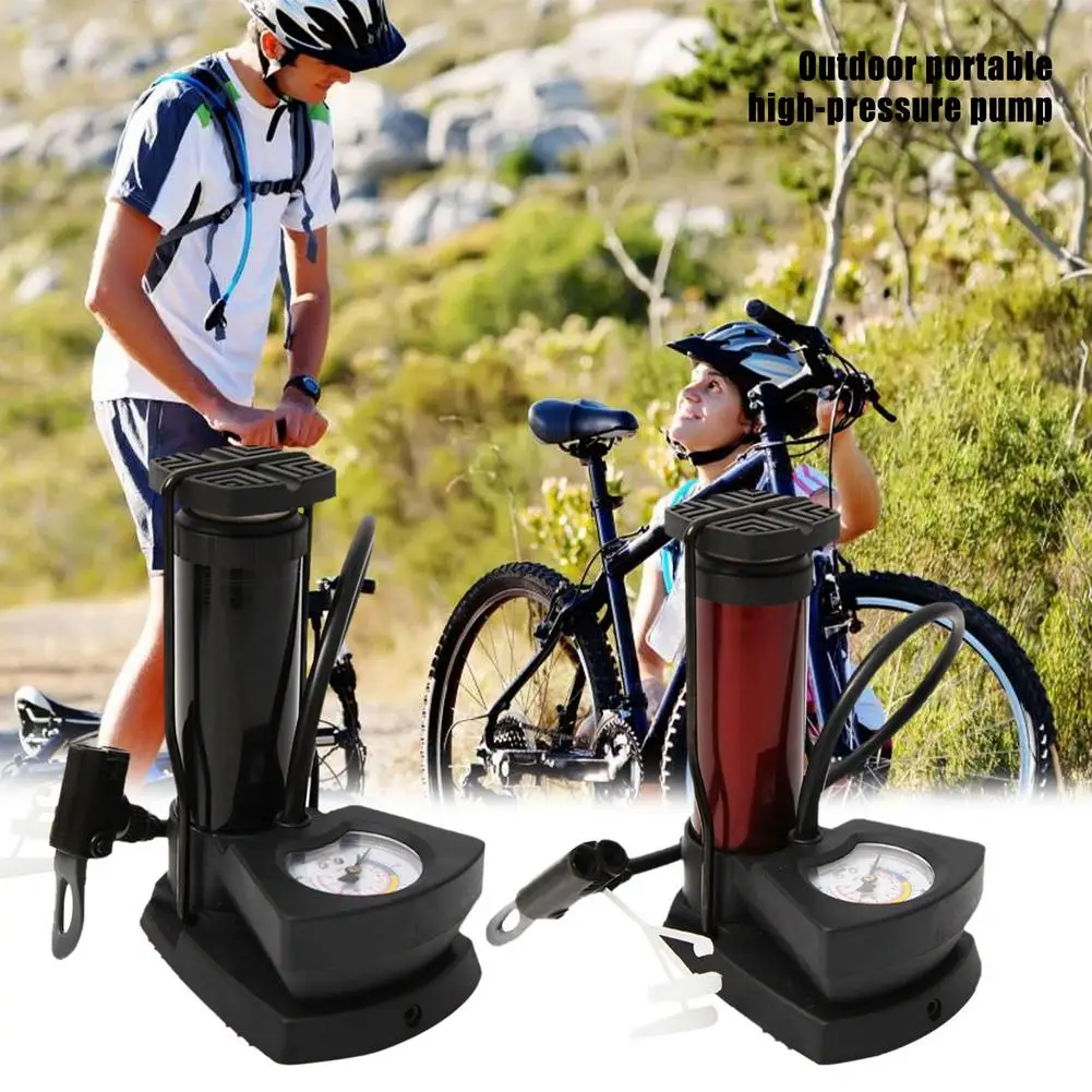 

Портативный насос с манометром для горного велосипеда