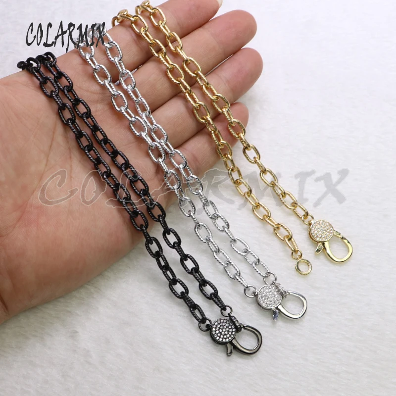 Ожерелье с застежкой из 5 нитей ожерелье кубического циркония лобстером разных