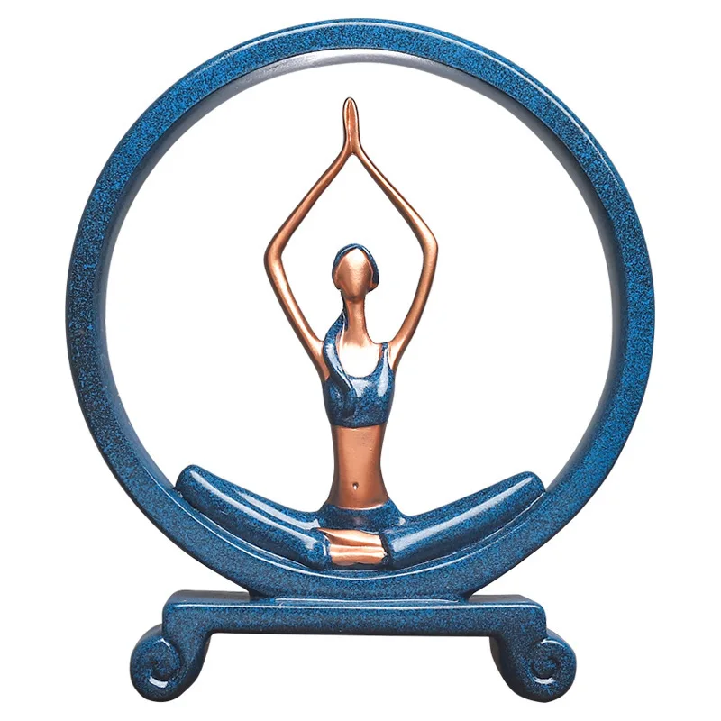 

European Style Creative Character Ornaments Resin Crafts Yoga Girl Home Accessories Abstract Character Porch Ornaments