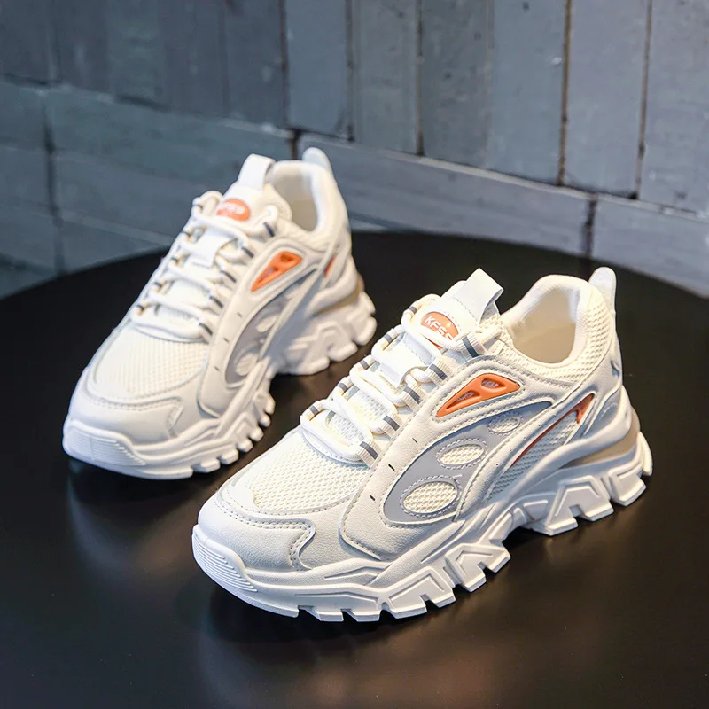 

Women Platform Sneakers Light Woman Fashion Sneaker Leisure Shoes 2020 Zapatos Mujer Thick Bottom Platform Ladies shoes 7hI3