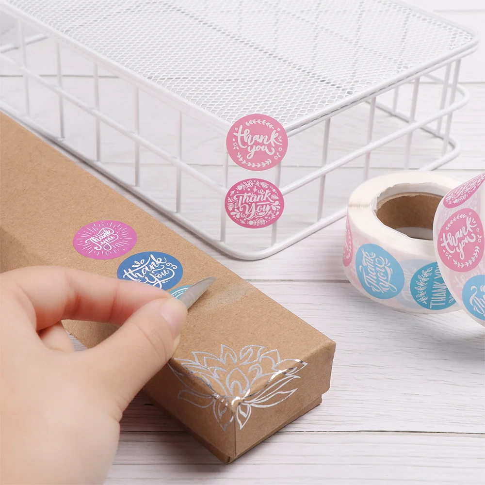 500 шт./рулон герметизирующие наклейки цветочное украшение бумажная упаковка