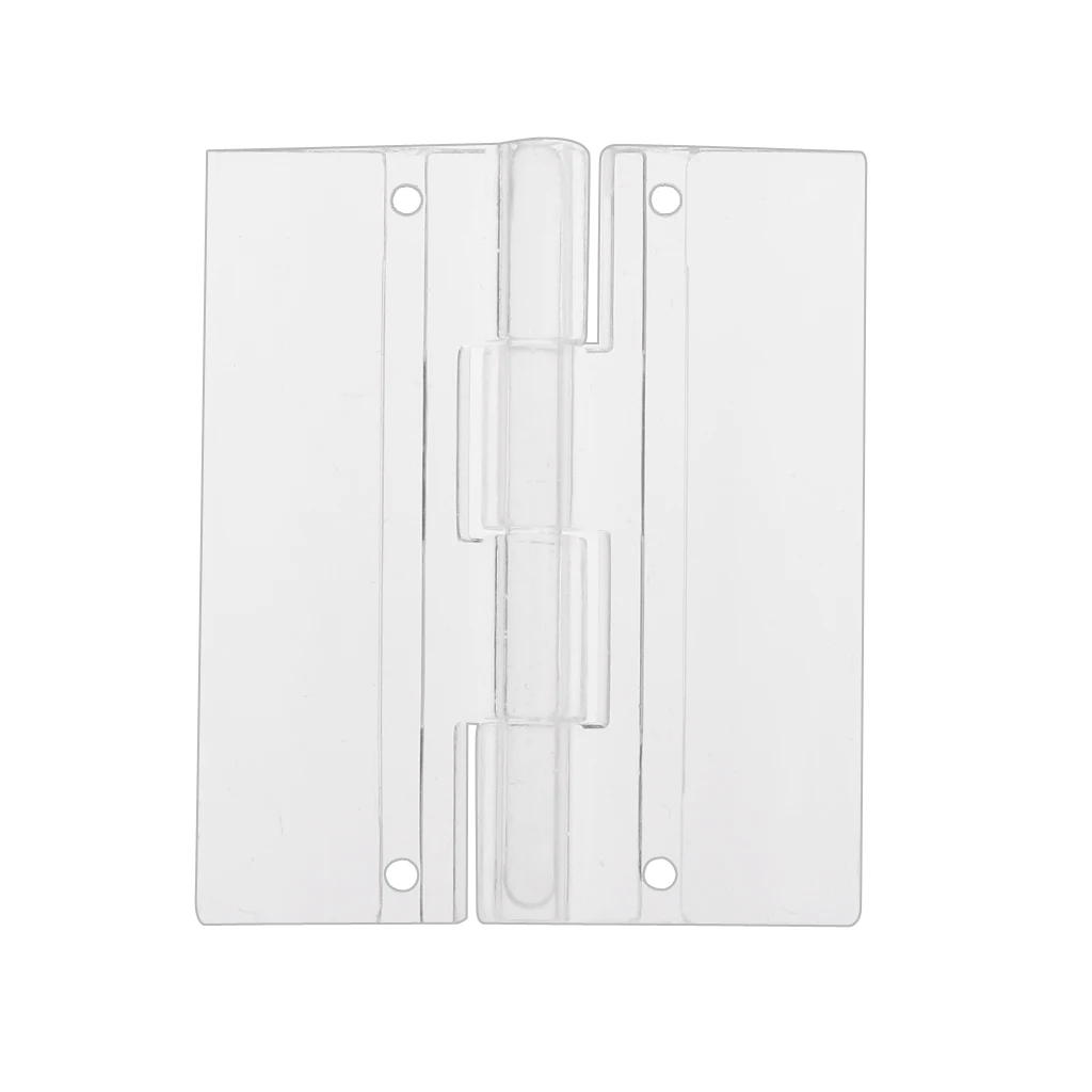 

10 pieces clear 45x38mm acrylic folding drawer cabinets door hinges