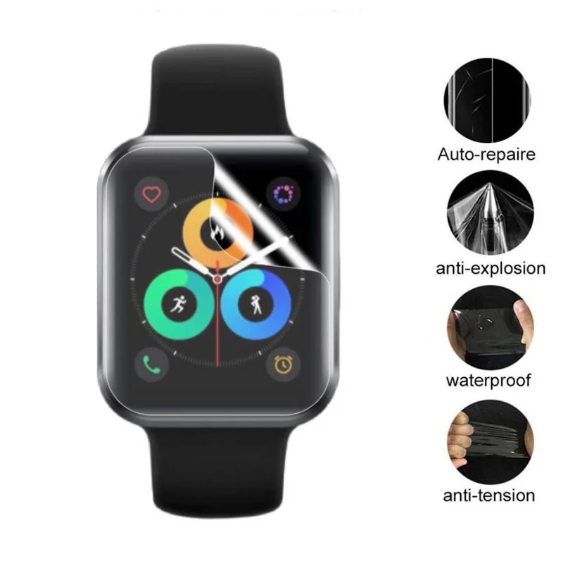 

Мягкая прозрачная защитная пленка из ТПУ для смарт-часов Meizu, 5 шт.