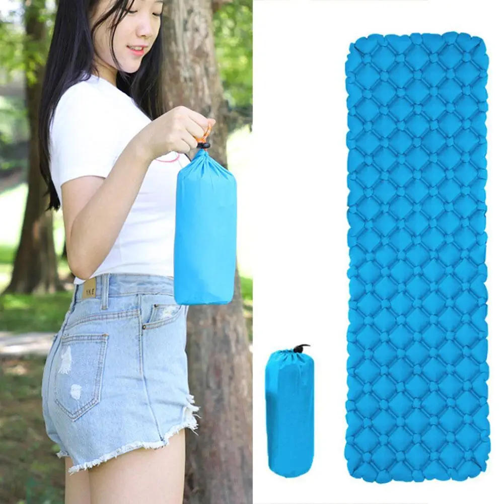 

Air Mattress Sleeping Pad Outdoor Camping Pad Waterproof Cushion Air Hiking Mattress Inflatable K2N0