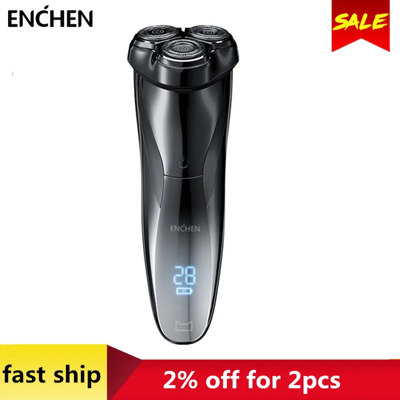 ENCHEN BlackStone3 электробритва 3D Умная Бритва для зарядки через USB IPX7 водонепроницаемый