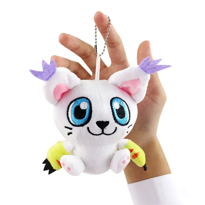 8-14 см 8 стилей Digimon Мягкая Подвеска для ключей игрушки Patamon Palmon Piyomon Tailmon Gomamon Koromon