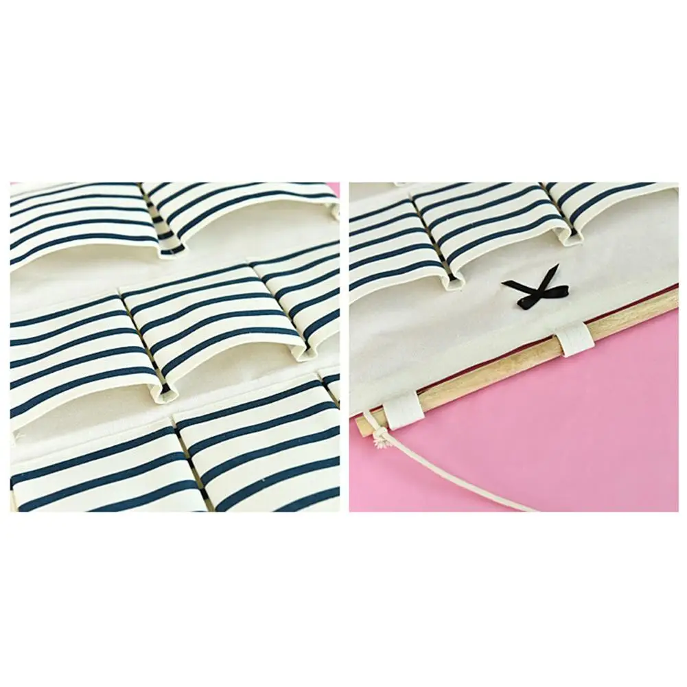 

6/8 Pockets Cotton Linen Fabric Wall Door Hanging Bag Organizer Storage Pouch
