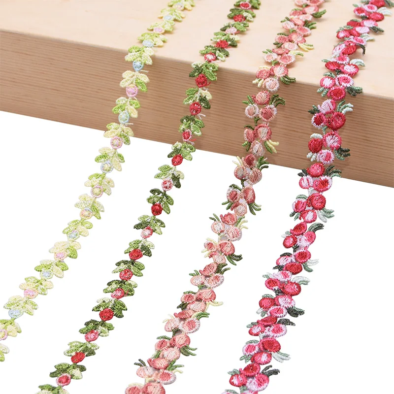 

2 Yards Multiple Styles Polyester Lace Ribbon Flower Tape Embroidered Fabric DIY Wedding Decor Lace Trimmings Sewing Accessories