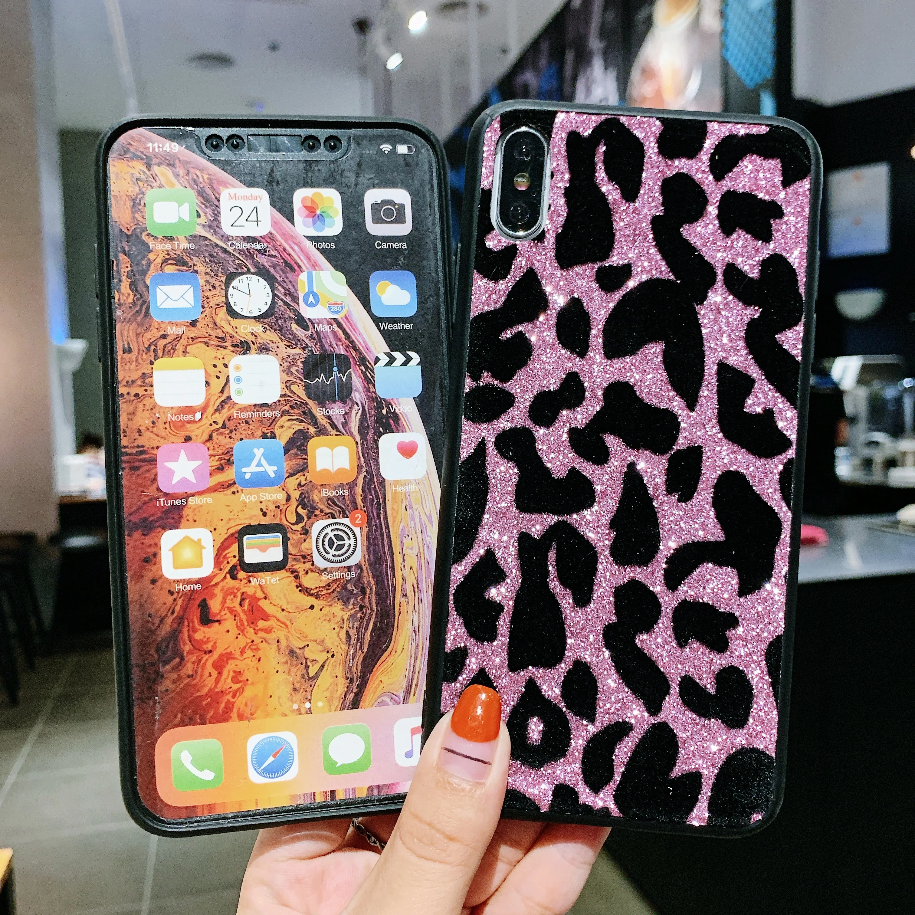 Блестящий леопардовый чехол для телефона Samsung Galaxy S10 S9 S8 A7 2018 A9s A6 A8 A10 A30 A50 A70 J4 Plus j6