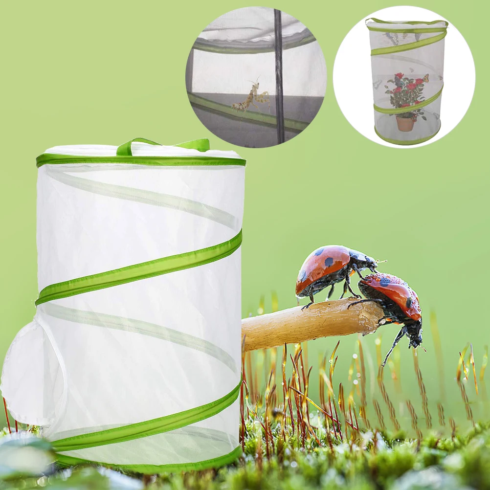 Складная сетчатая клетка для насекомых обитания стрекоз и цилиндрический