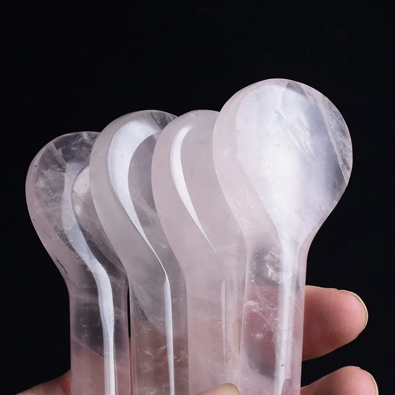 Светильник розовый Рок Кварцевый Массажная палочка натуральный камень