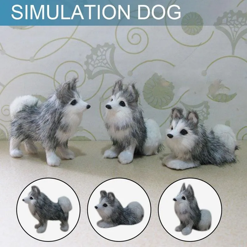 

Model Dog Realistic Husky Dog Simulation Toy Cute Puppy Kids Gifts Stuffed Husky Lifelike Plush Decoration Child Toy Pet C6K6
