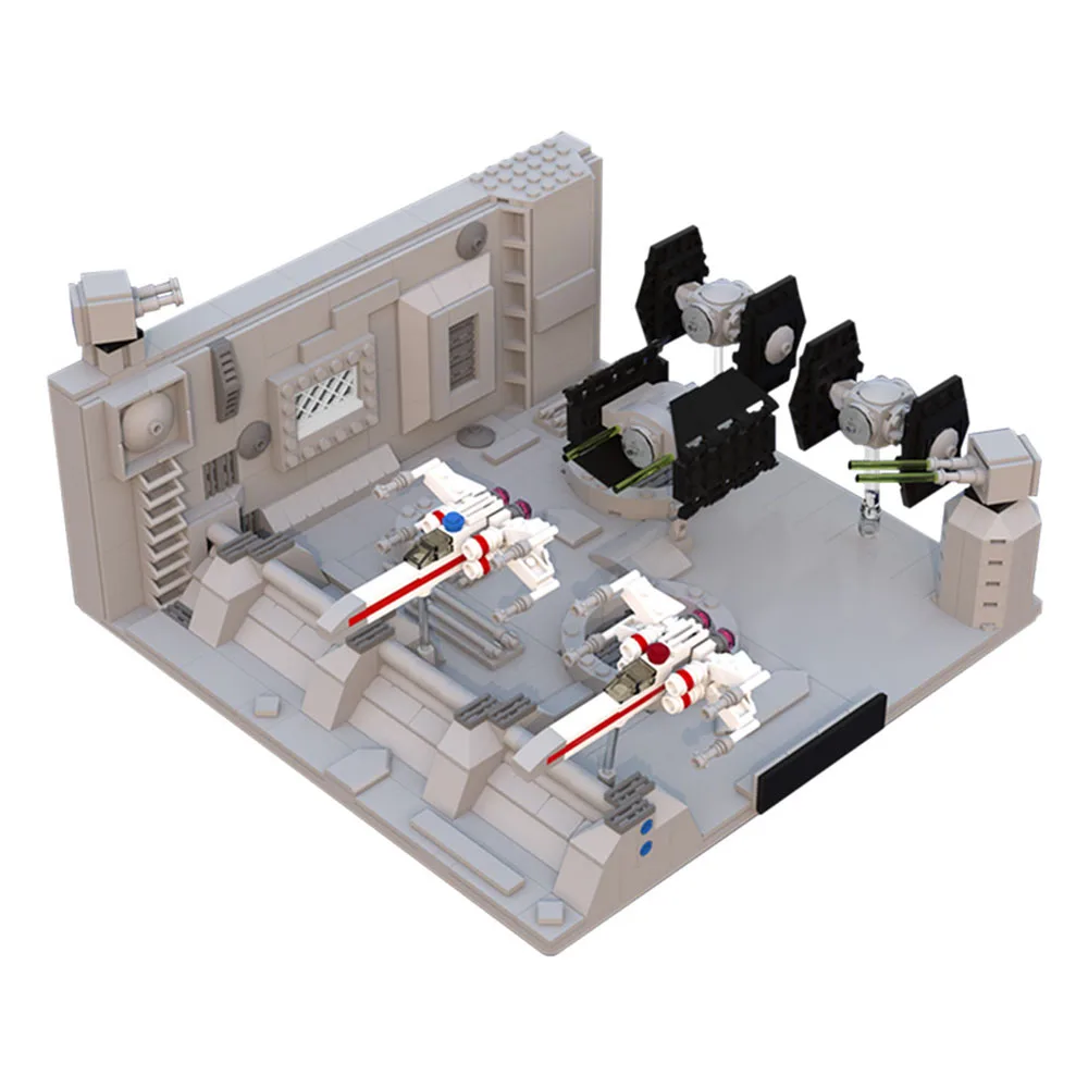 

Centi Scale Death-Staring Trench Run Space Wars MOC-9741 Building Blocks Bricks Children Space War Toys Block Toys For Children