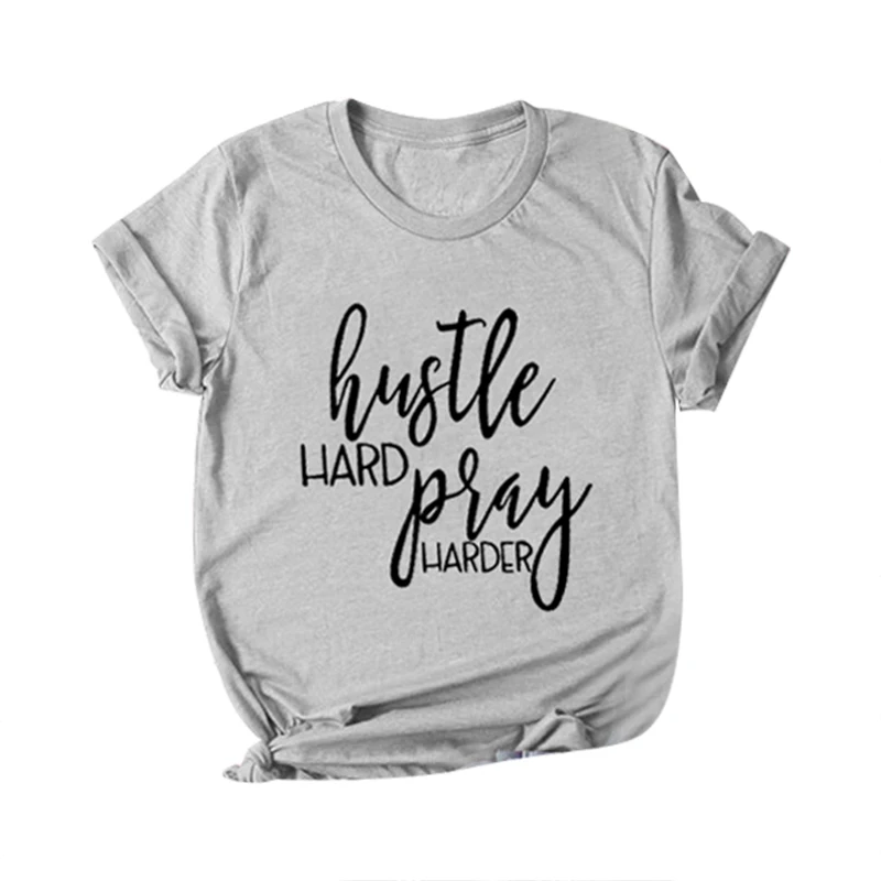 Летняя женская футболка с коротким рукавом и буквенным принтом круглым вырезом