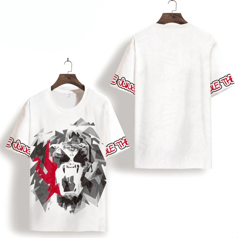 

Creative exquisite 3d printing fashion casual short-sleeved t shirt Summer quality hollow breathable icy cool t shirt men XS-7XL