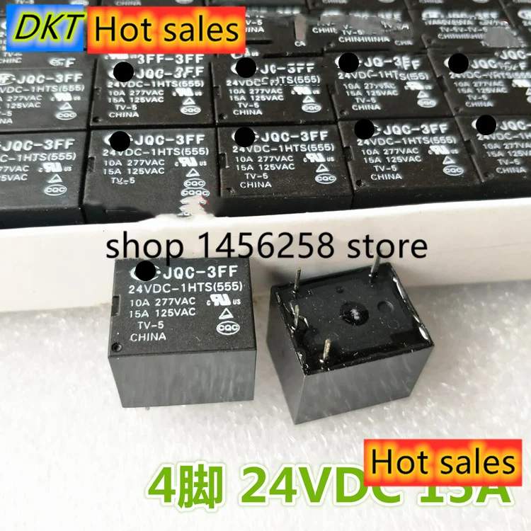 100% новым реле JQC 3FF 24VDC 1HTS 24V 10A 15A 4 фута|Запчасти и аксессуары для раций| |