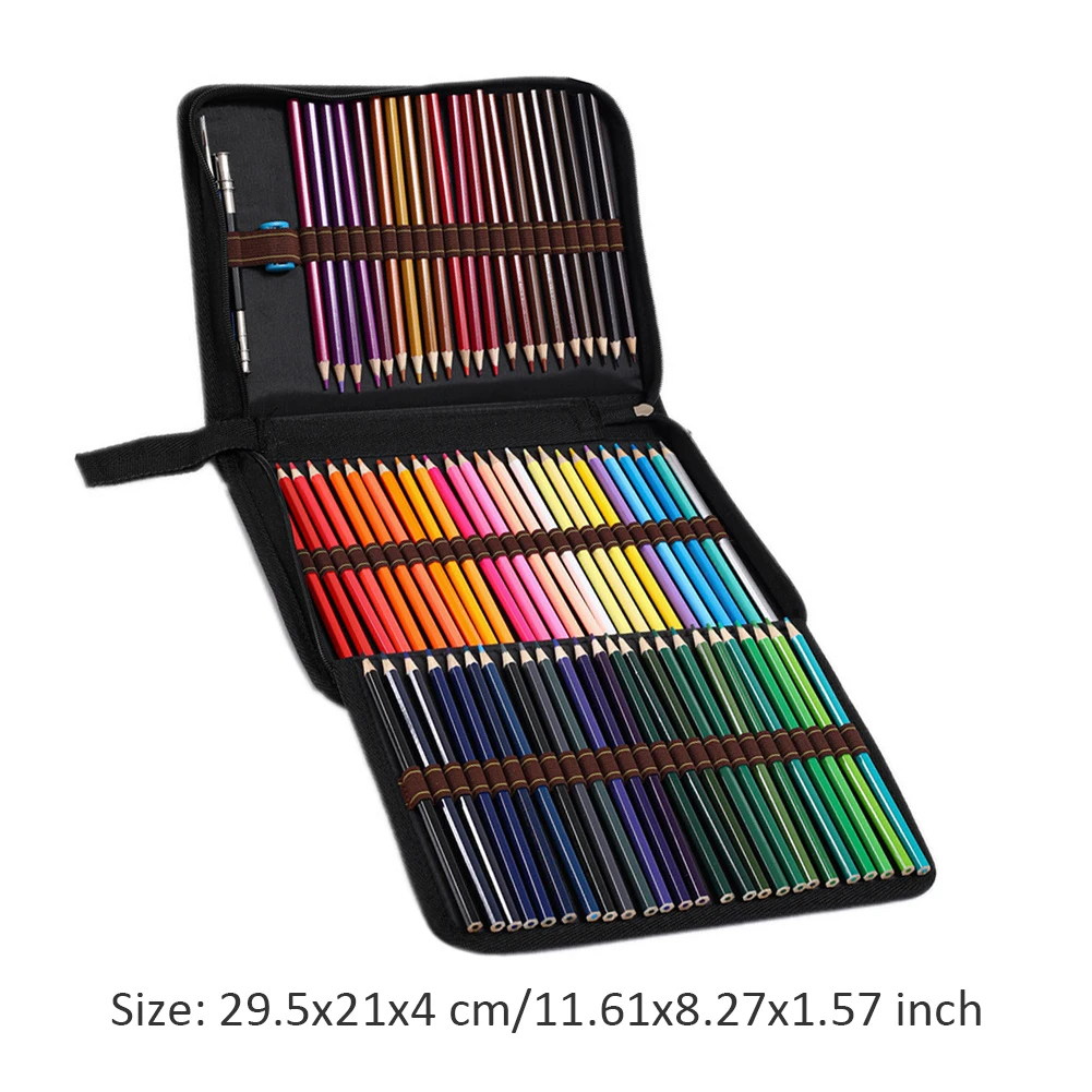 

72 Watercolour Pencils Coloured Set For Colouring Books Layering Blending Drawing For Adults Children Professional Artist Pencil