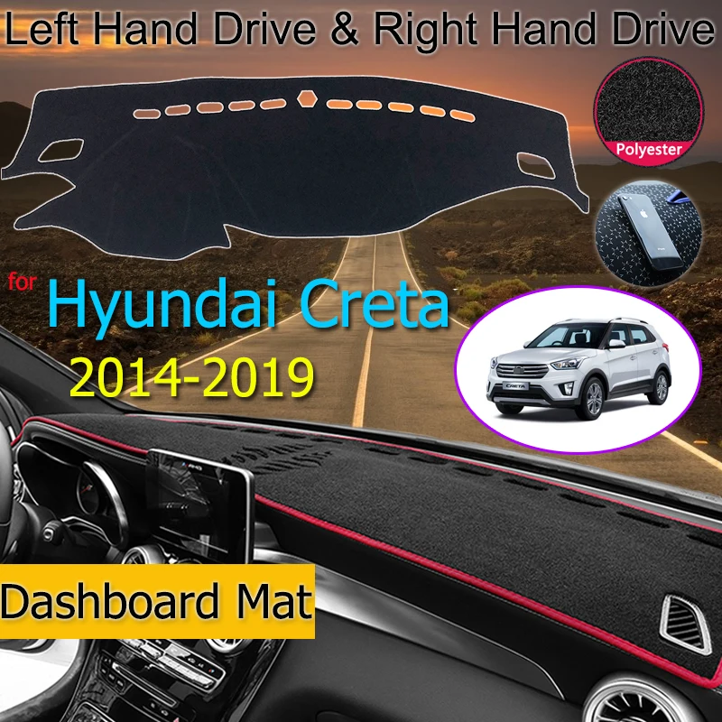 

Противоскользящий коврик для приборной панели для Hyundai Creta Ix25 2014-2019