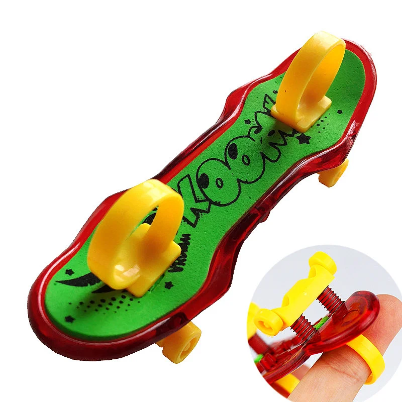 

1Pcs Random Color Plastic Mini Skate Rapid Finger Skateboard Fingerboard Novelty Toys For Children Skateboard Finger Board Gifts