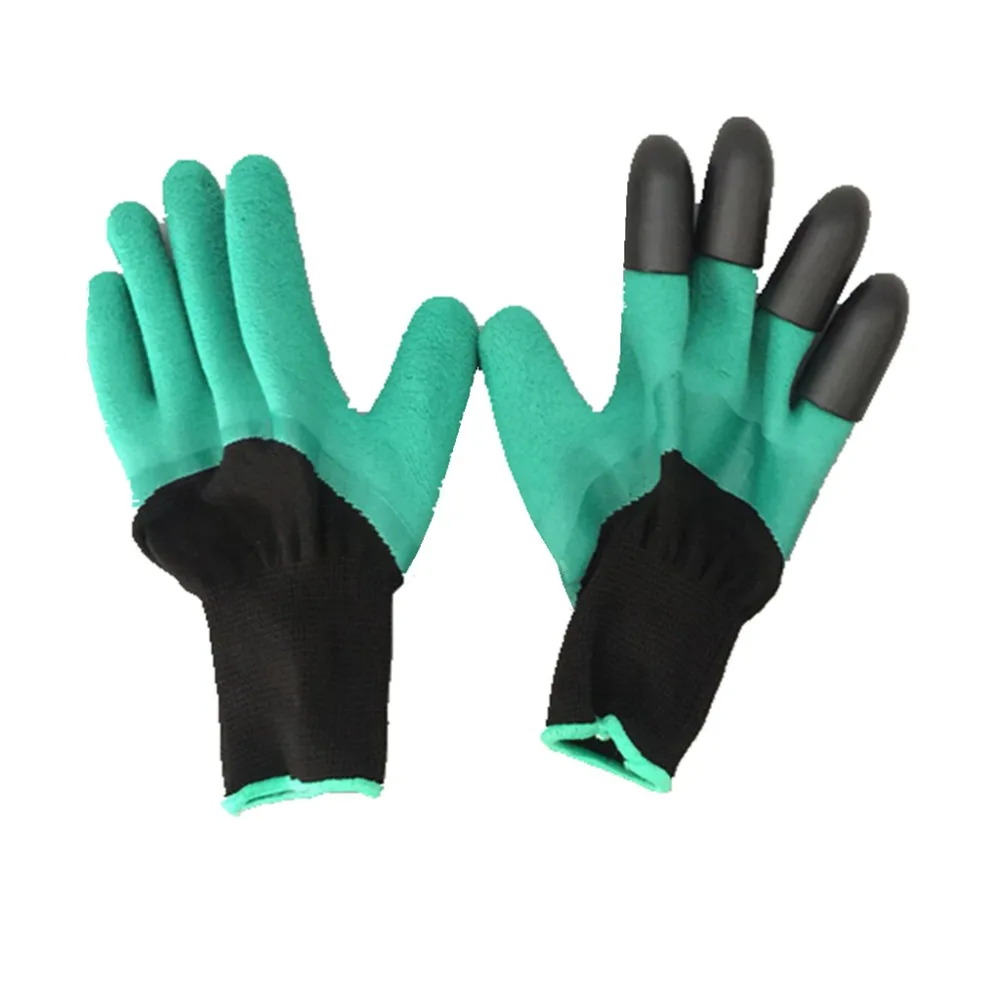 Садовые перчатки с когтями 4 резиновые из АБС-пластика для быстрого копчения и