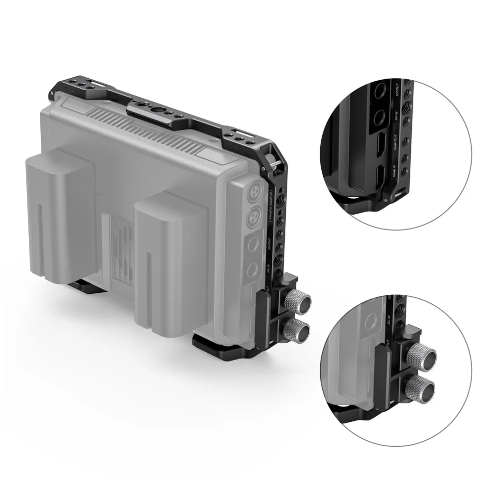 Клетка SmallRig с солнцезащитным капюшоном и зажимом HDMI для Blackmagic Design видеопомощник 7