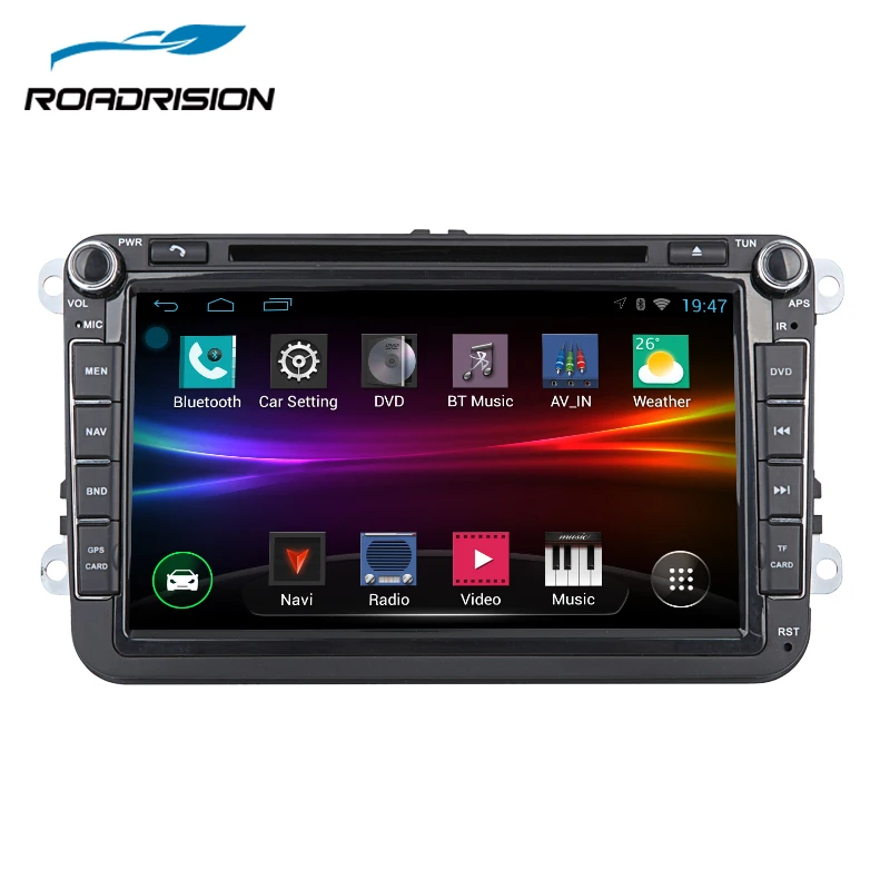 RoadRision Android 8 1 автомобильный DVD GPS для VW Volkswagen POLO GOLF PASSAT CC JETTA TIGUAN TOURAN Bora Caddy EOS Seat Skoda