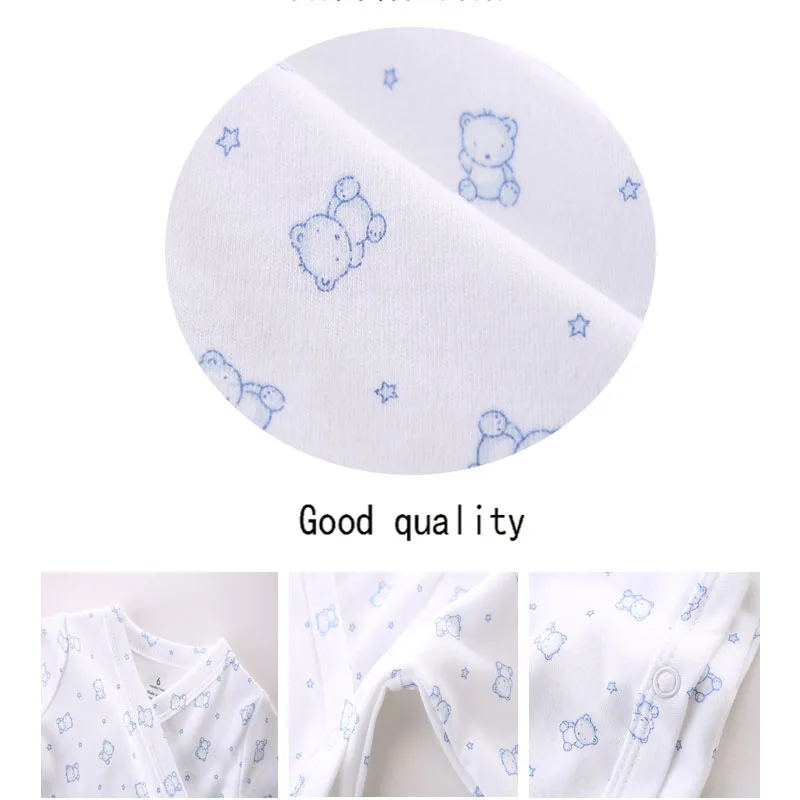 Боди с длинными рукавами для новорожденных 100% хлопок 5 шт./лот | Мать и ребенок