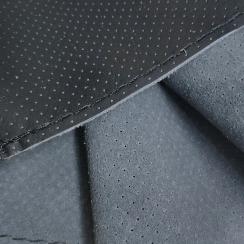 Верх из натуральной кожи чехол рулевого колеса автомобиля дышащая с