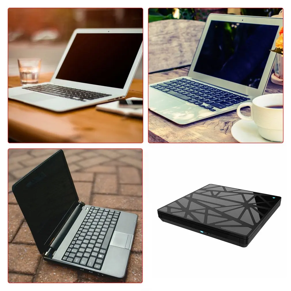 

Notebook USB3.0 External DVD Burner Optical Drive Desktop TYPE-C External Drive With Stable Data Transmission