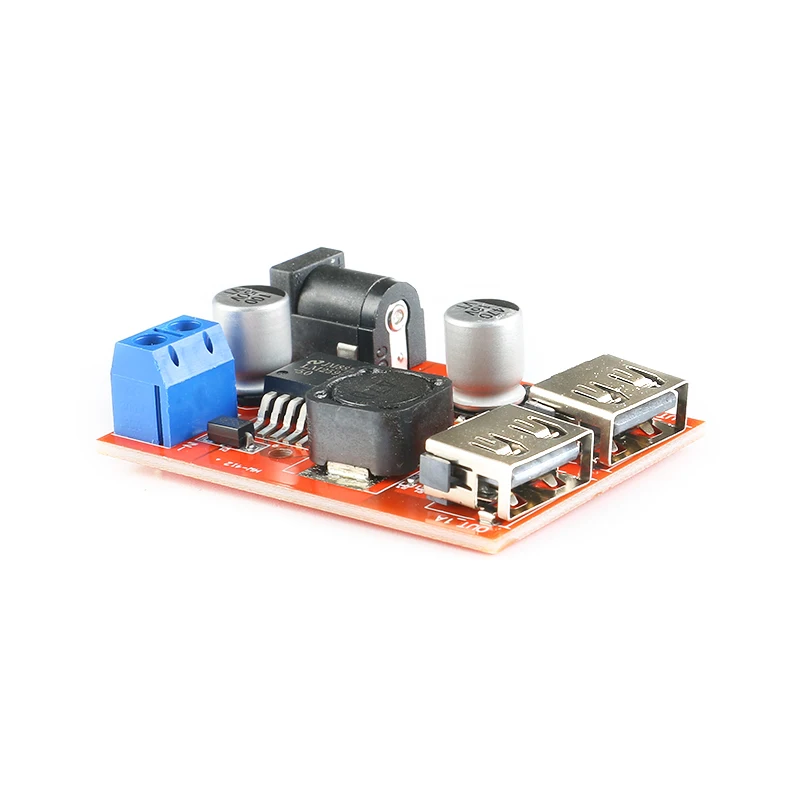Понижающий преобразователь LM2596 LM2596S с двумя USB-портами плата автомобильного