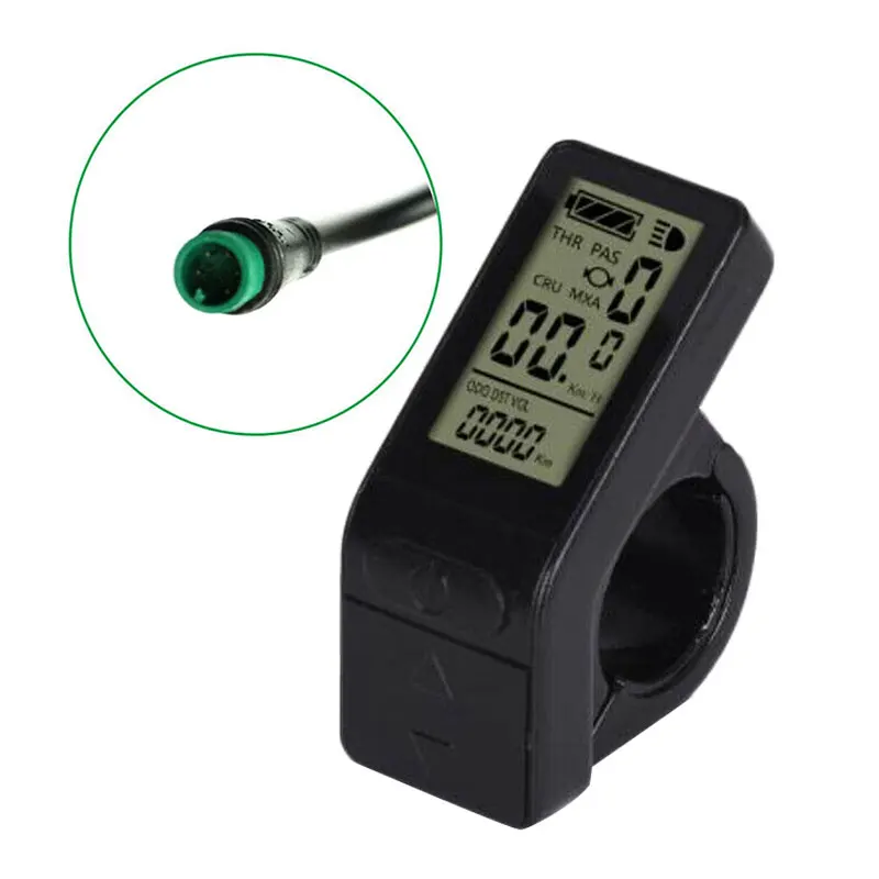 

24V/36V/48V Electric Bicycle Mini Display E-bike Display Panel Meter Bicycle Computer Electric Bike Accessories