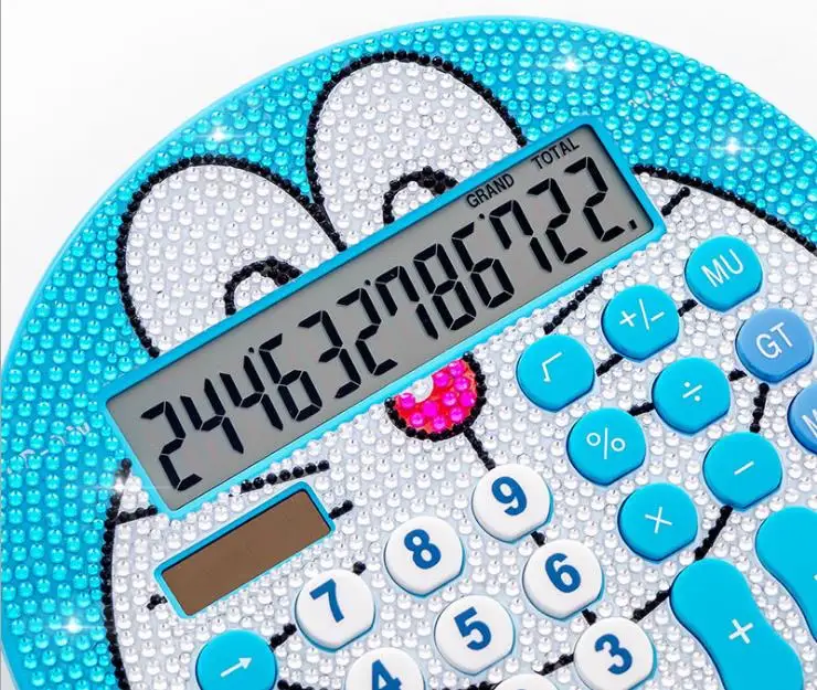 12-bit diamond solar cute fashion cartoon calculator clearing with pen and notebook computing Calculadoras | Компьютеры и офис