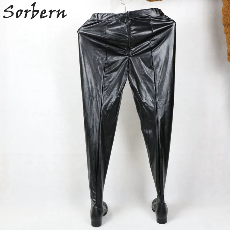 Леггинсы с круглым носком высоким эластичным поясом и молнией на спине|Ботфорты|