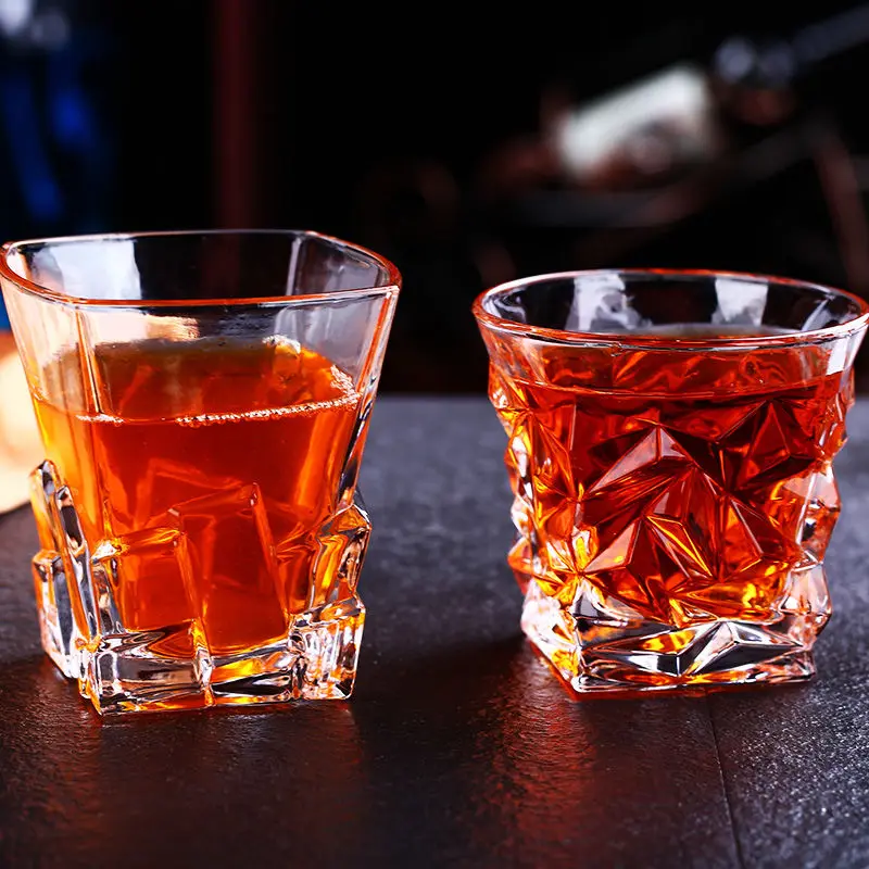 Хрустальный бокал для виски Бокал вина пива белого спирта домашний в европейском