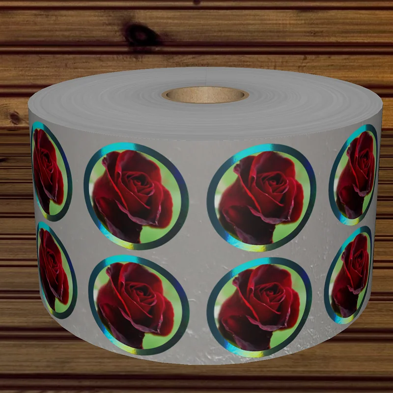 Rose  Sticker Label Printing Custom for Packing Bags