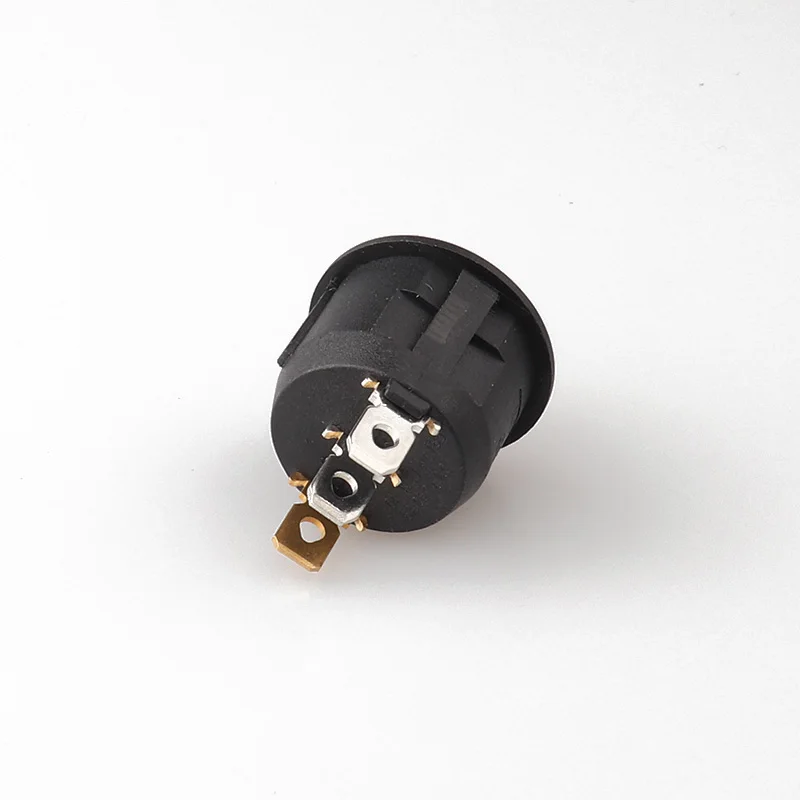 KCD2 101N синий свет круглый 23 мм диаметр черный корпус 3Pin ВКЛ ВЫКЛ кулисный